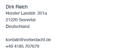 Kontaktdaten des Seitenbetreibers